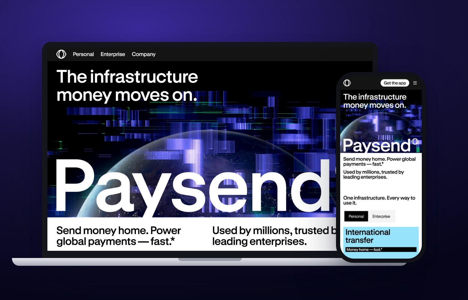 Paysend: Marketing site for a $700M+ fintech, live in 17 languages and 20+ countries.