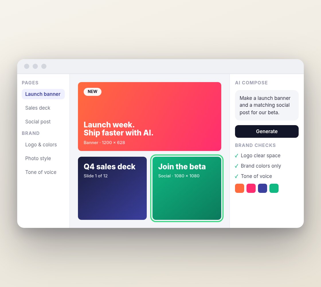 reigi.ai: AI design tool: teams create on-brand banners and decks without waiting on a designer.